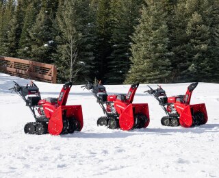 Snowblower Lineup (excludes: HSM1336 Hybrid model)
