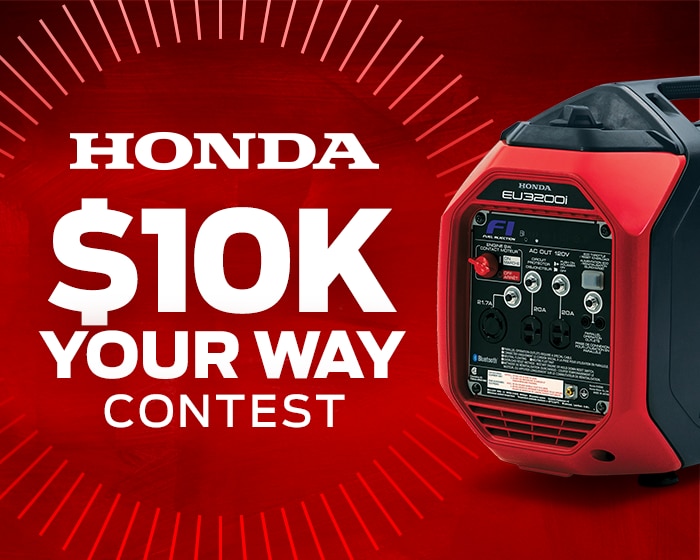 Enter for your chance to WIN a $10,000 Honda Store Credit